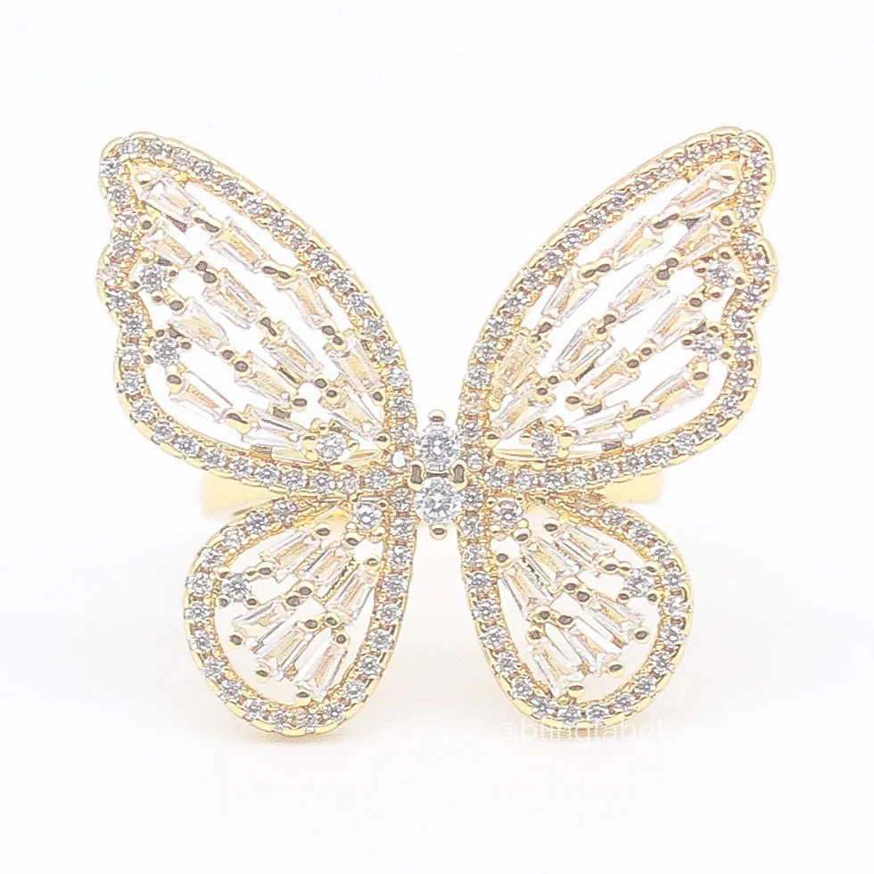 Queen Butterfly Diamond Ring