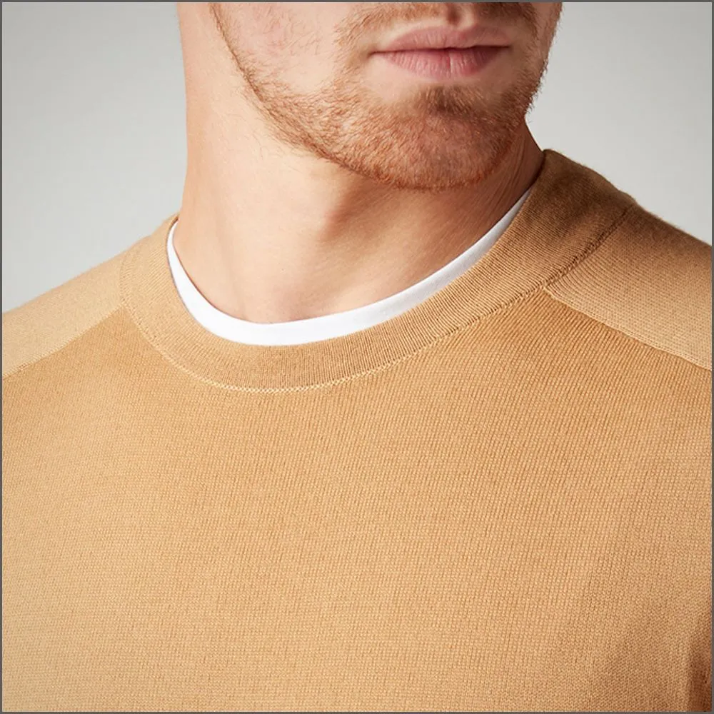 Remus Uomo Camel Slim Fit Merino Wool-Blend Sweater>>