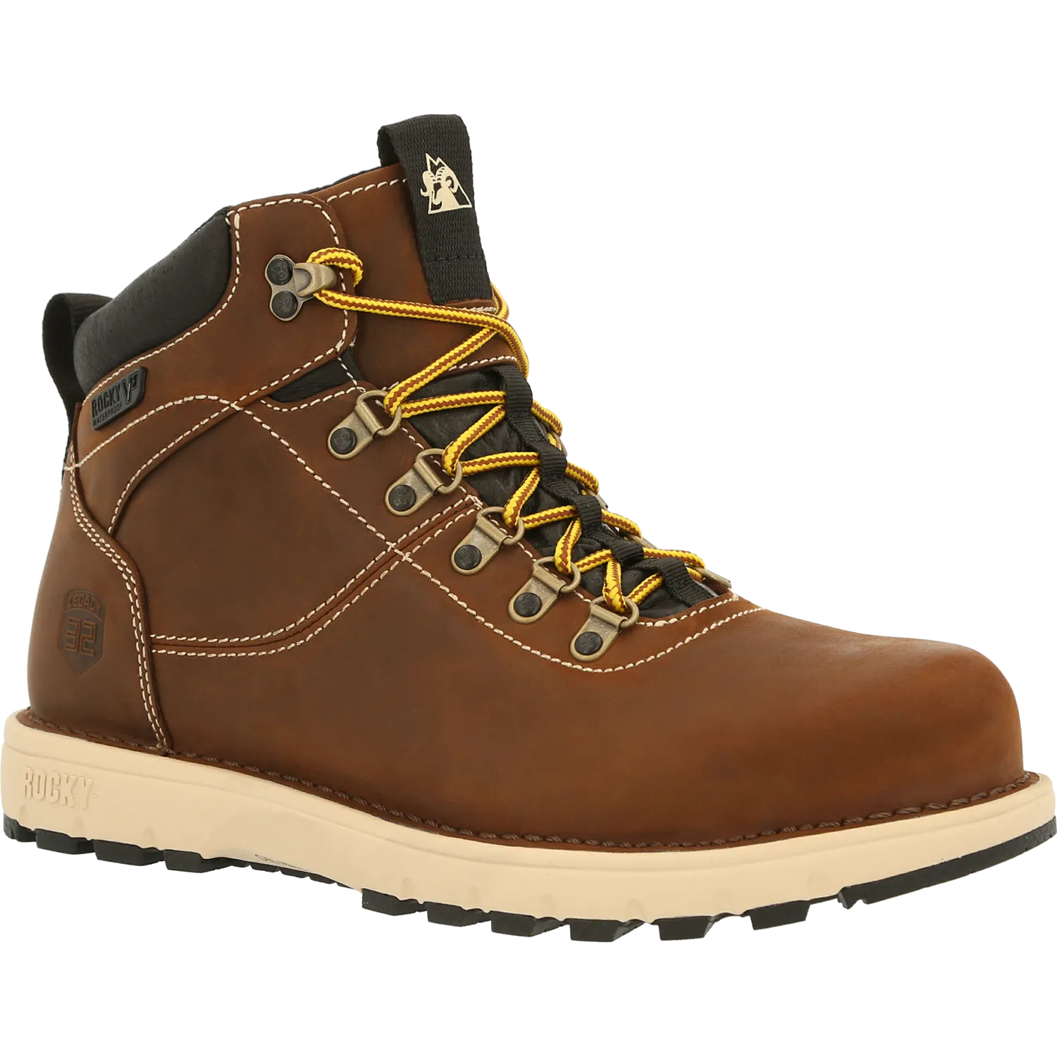 Rocky Men's Legacy 32 Composite Toe WP Work Boot - Brown - RKK0331