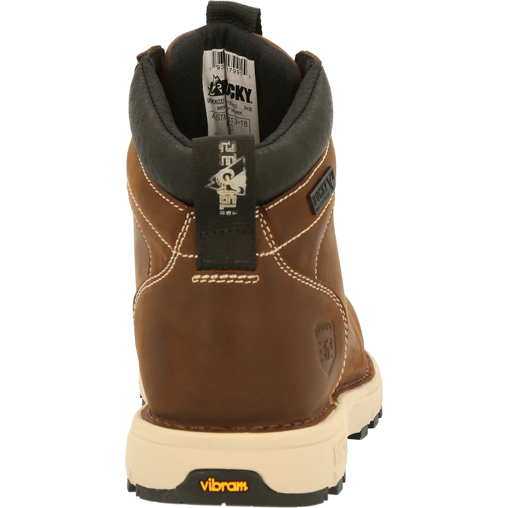 Rocky Men's Legacy 32 Composite Toe WP Work Boot - Brown - RKK0331