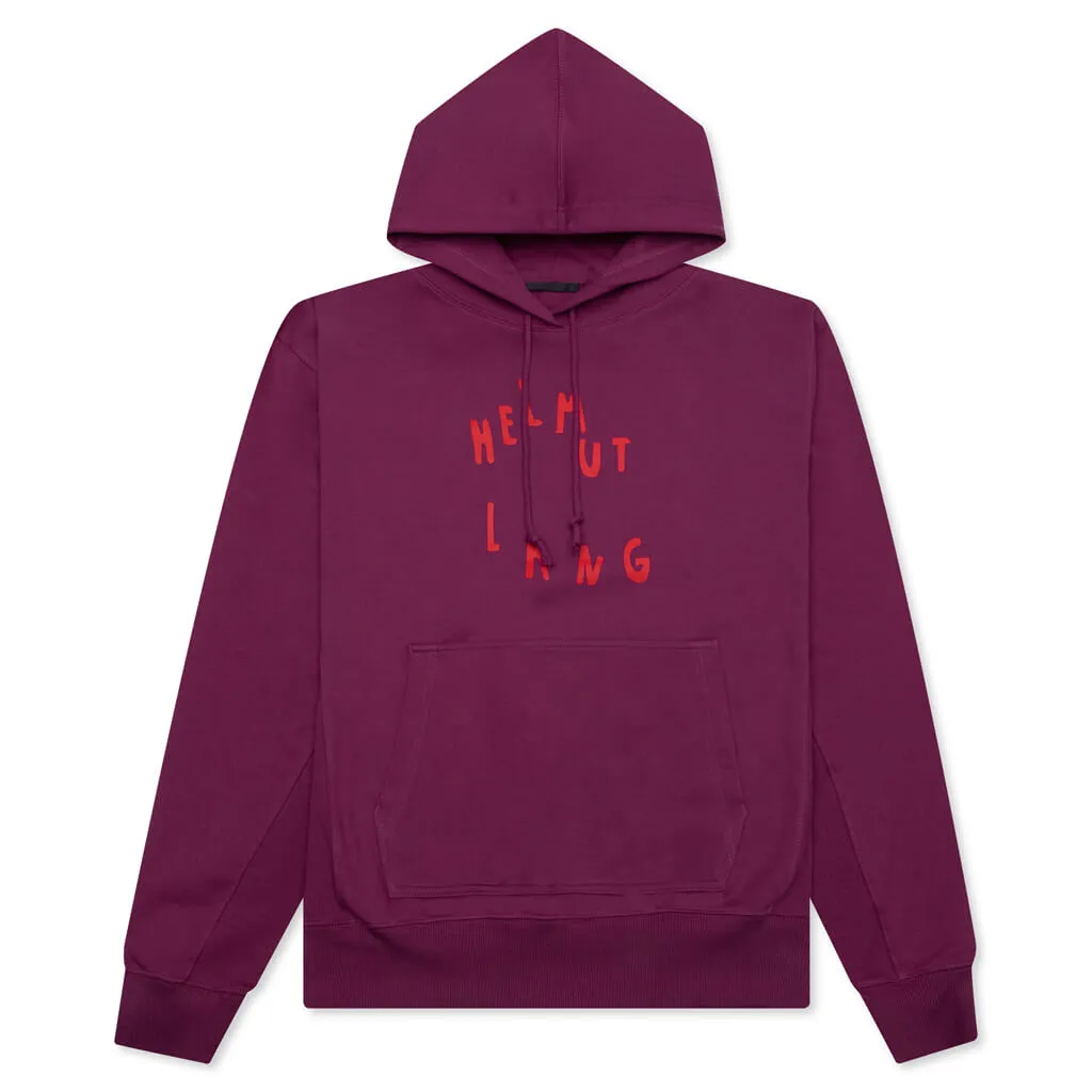 Scribble Logo Hoodie - Raspberry