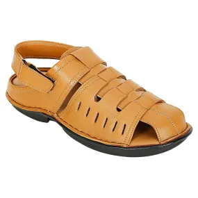 SeeandWear Men Leather Tan Sandal