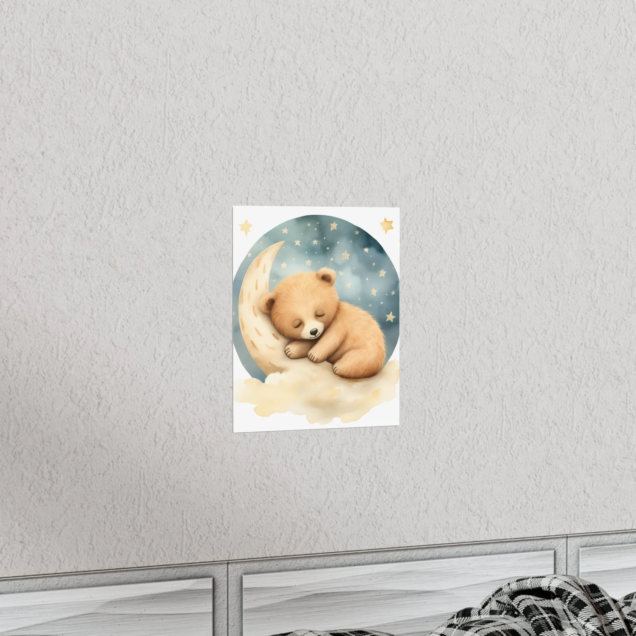 sleeping Bear, Baby Room Wall Art, Nursery Decor, sleeping animals, Animals Nursery Art , Nursery Décor, Teddy Bear Print, Teddy Bear Print,