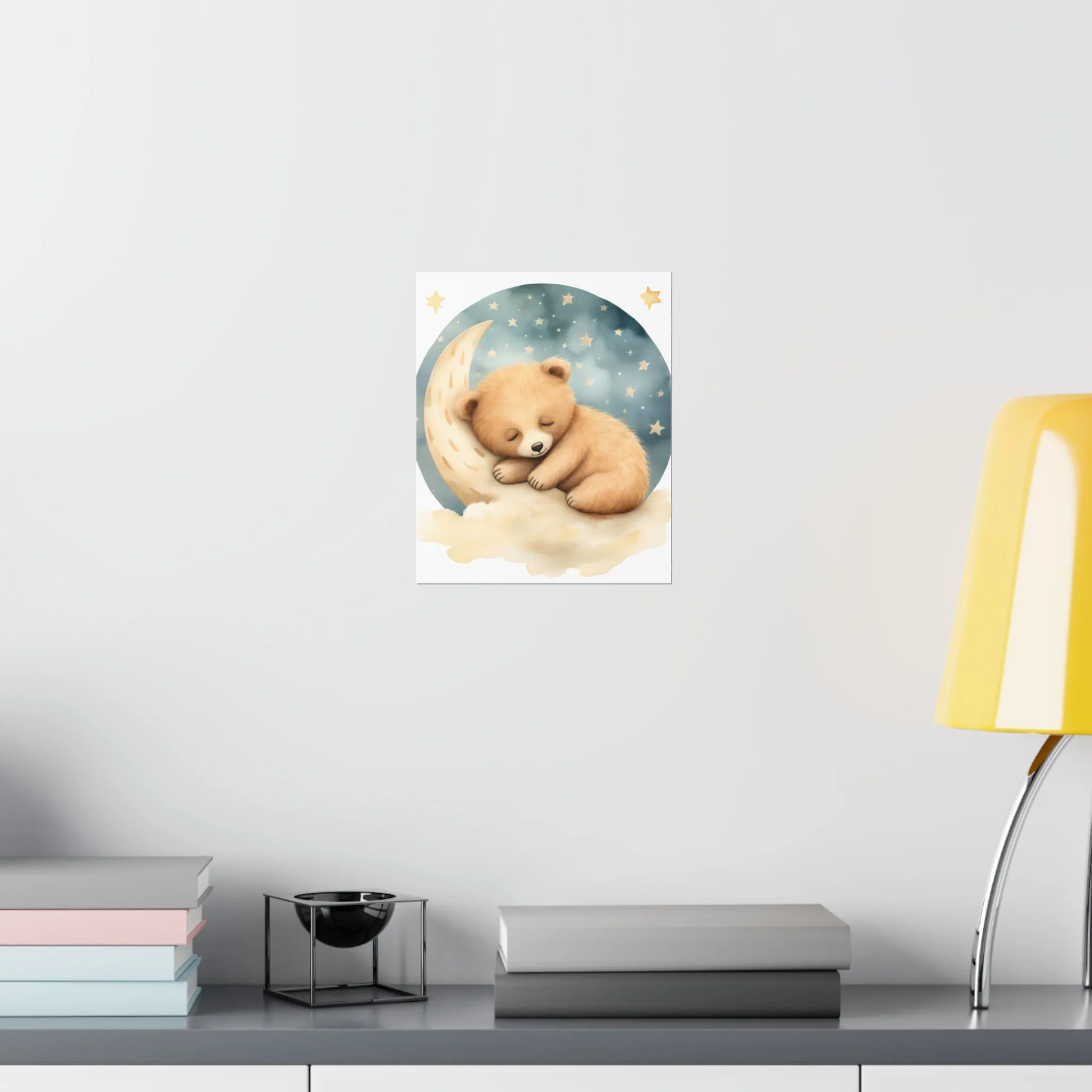 sleeping Bear, Baby Room Wall Art, Nursery Decor, sleeping animals, Animals Nursery Art , Nursery Décor, Teddy Bear Print, Teddy Bear Print,