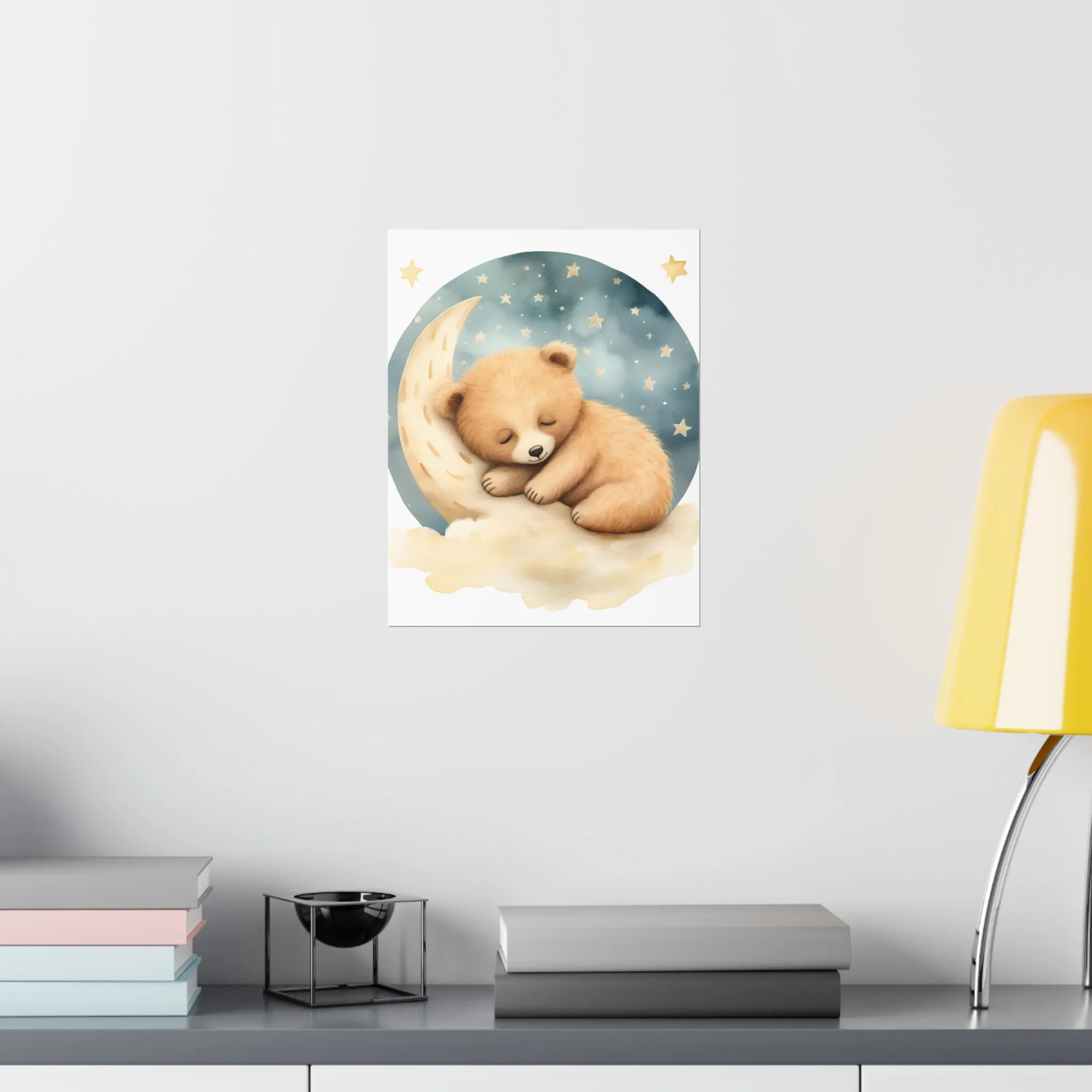 sleeping Bear, Baby Room Wall Art, Nursery Decor, sleeping animals, Animals Nursery Art , Nursery Décor, Teddy Bear Print, Teddy Bear Print,