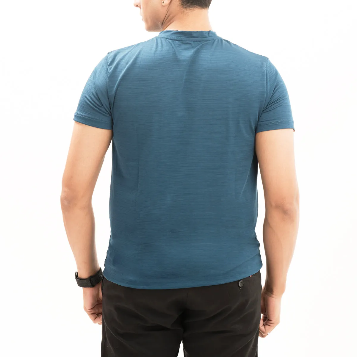 Solid Teal V-Neck