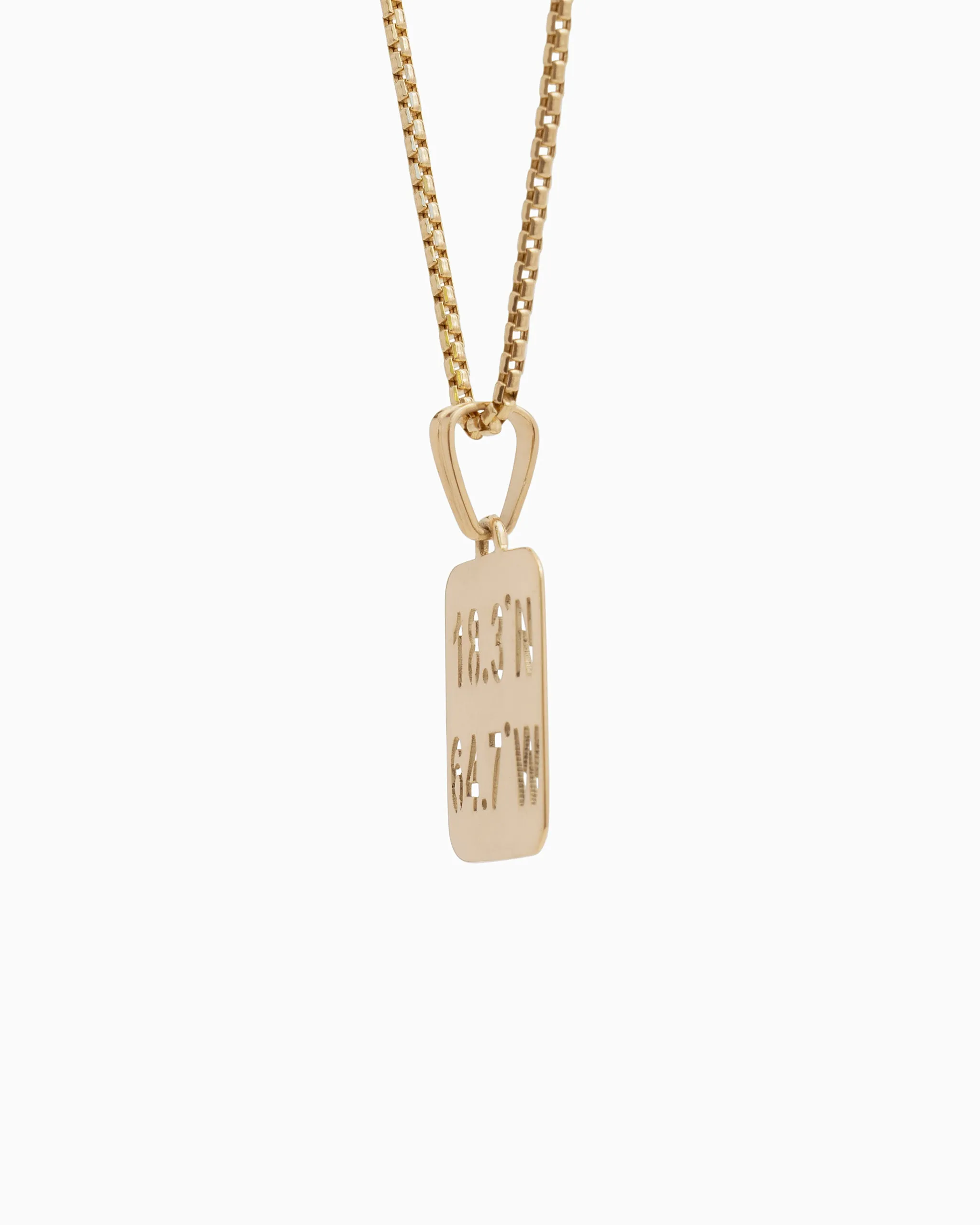 St. John Coordinates Cutout Pendant