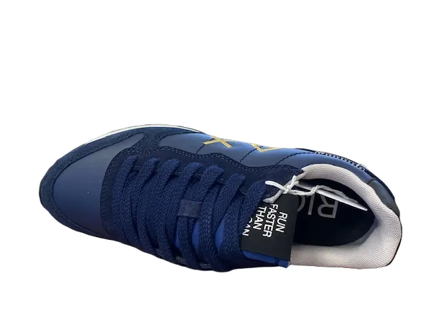 Sun68 Tom Classic men's sneakers shoe in leather Z42104 07 blue