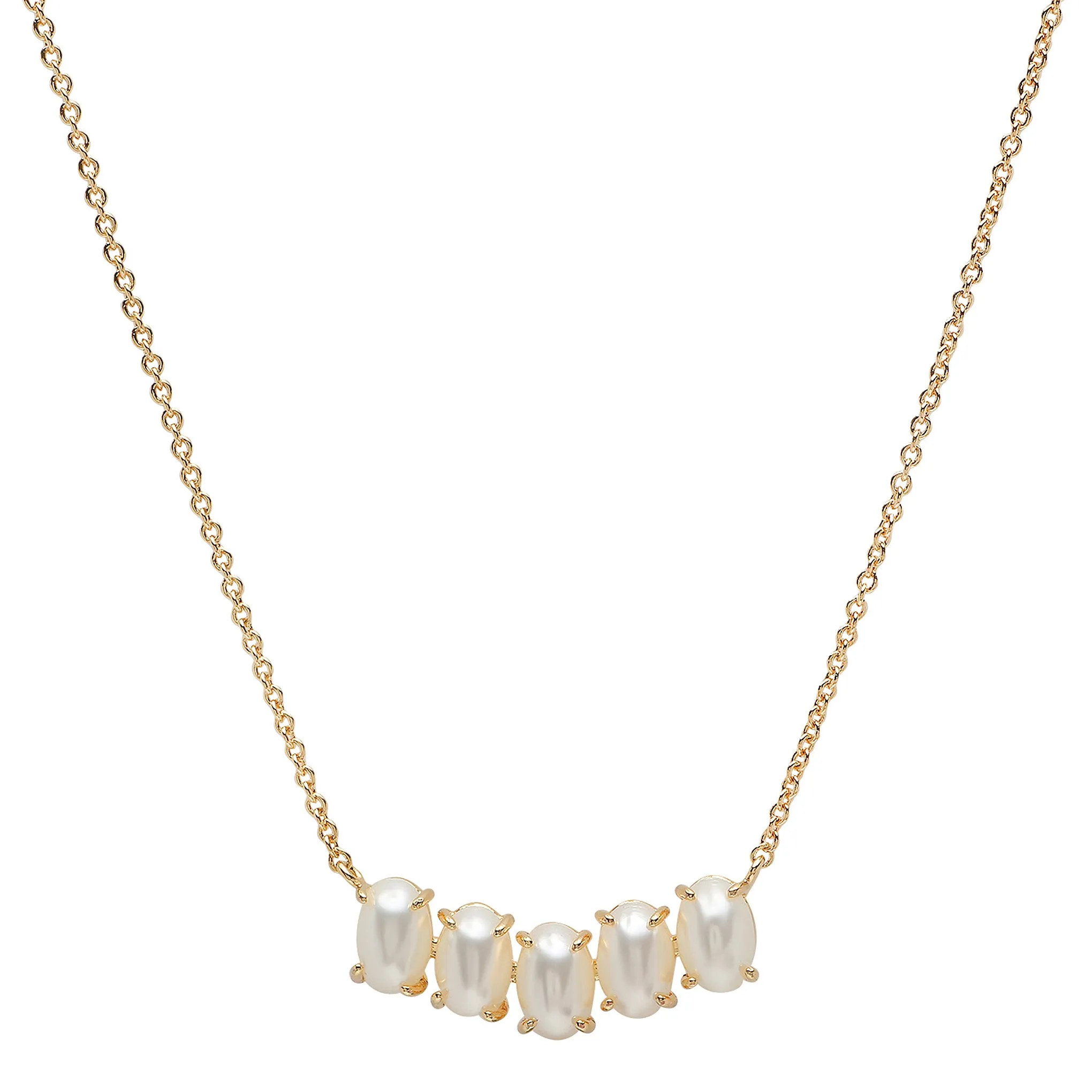 Tai Cluster Birthstone Pendant Necklace in 14k Gold Plated