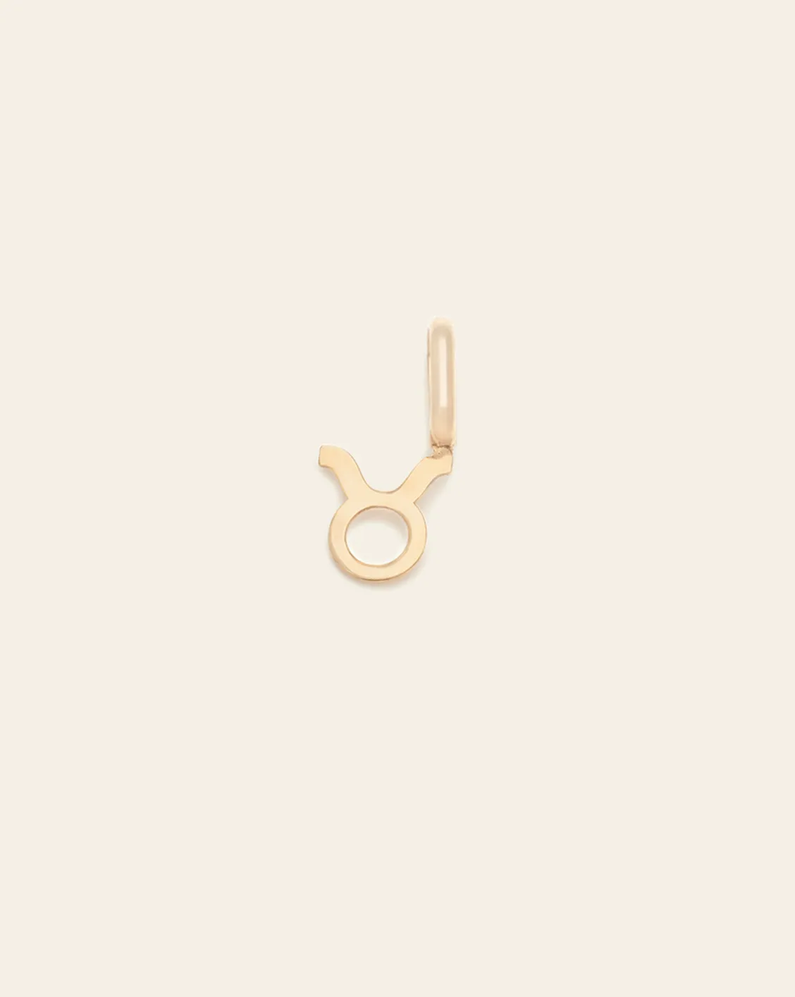 Taurus Zodiac Charm - 10k Solid Gold