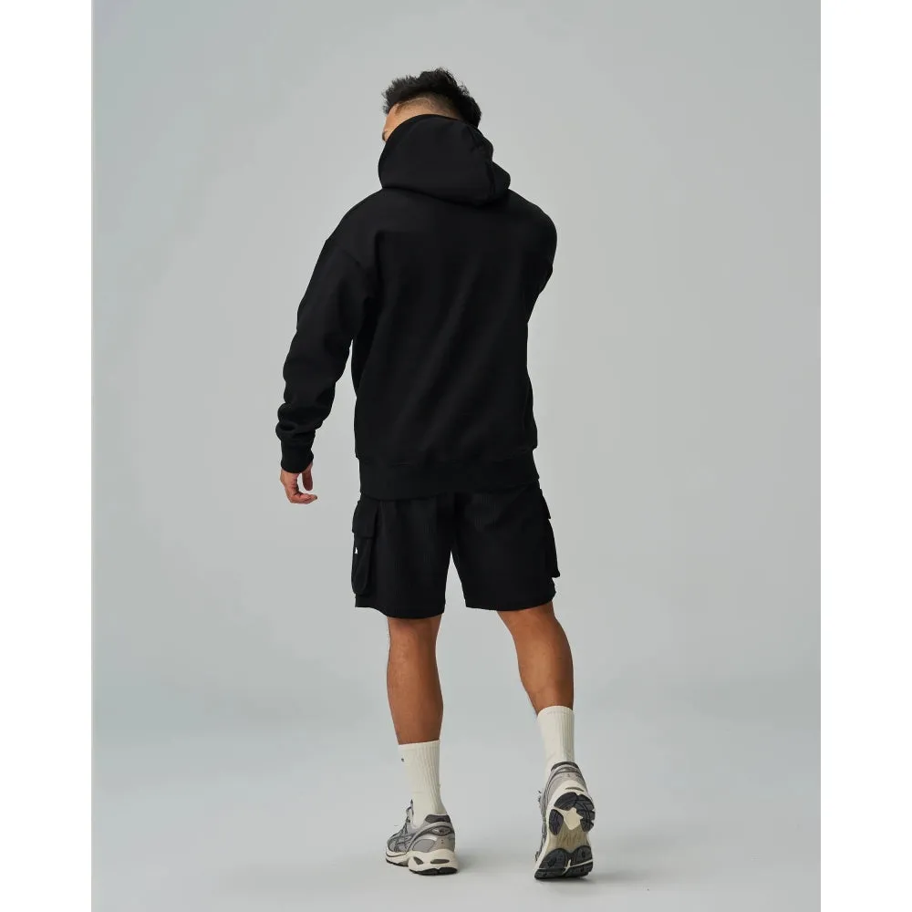 TEAMJOINED JOINED BIG GYM ARCH OVERSIZED HOODIE-BLACK