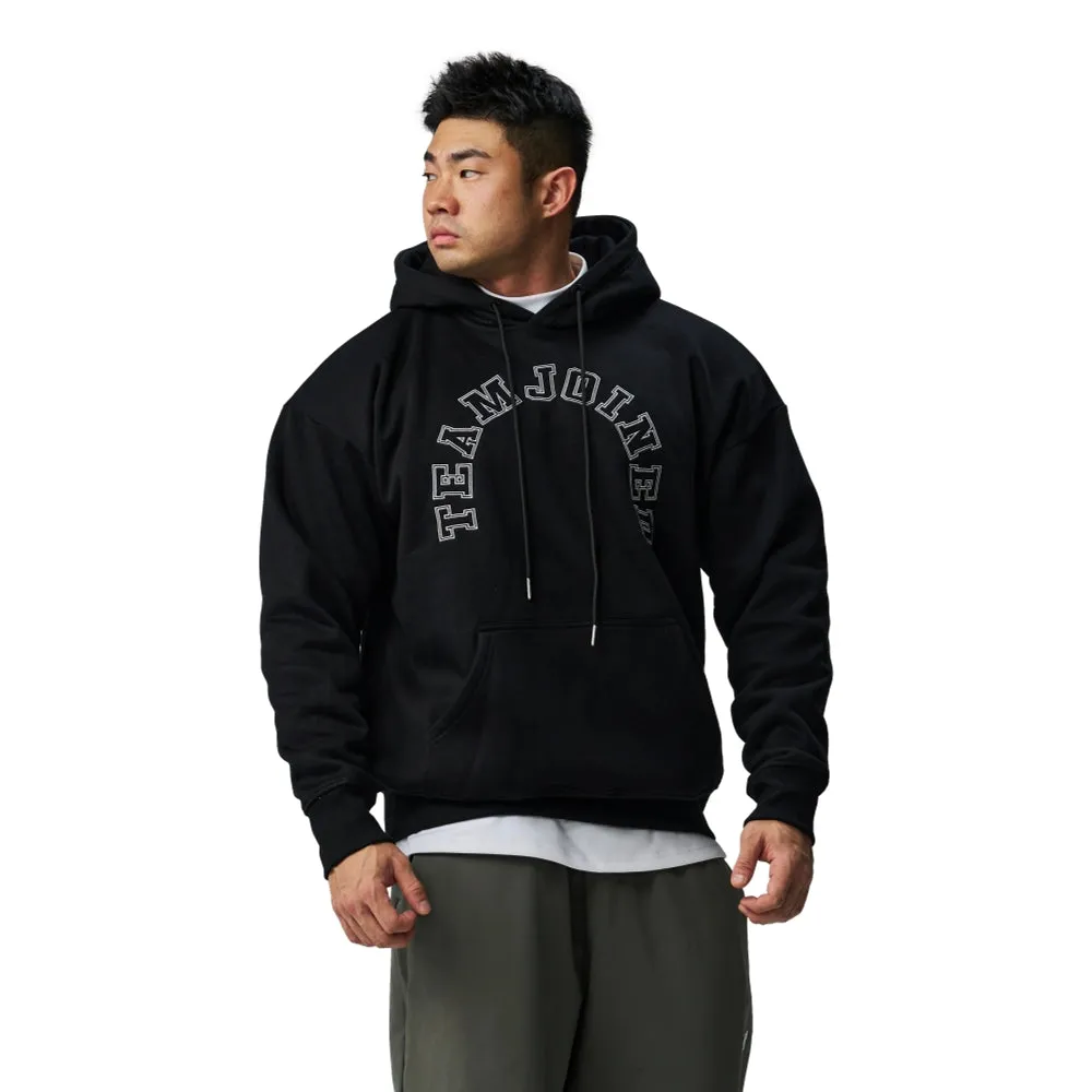 TEAMJOINED JOINED BIG GYM ARCH OVERSIZED HOODIE-BLACK