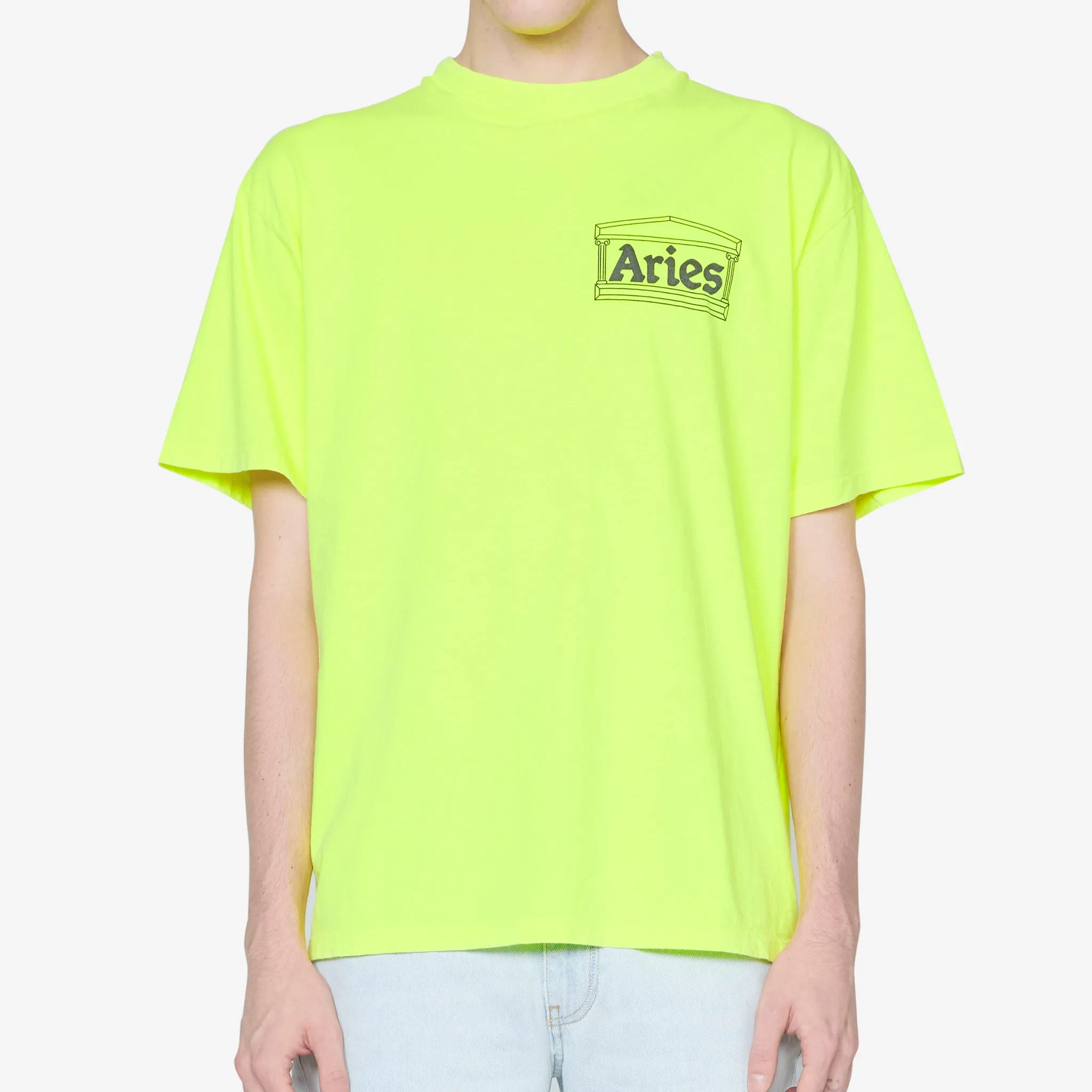 Temple Short Sleeve T-Shirt Fluoro Yellow