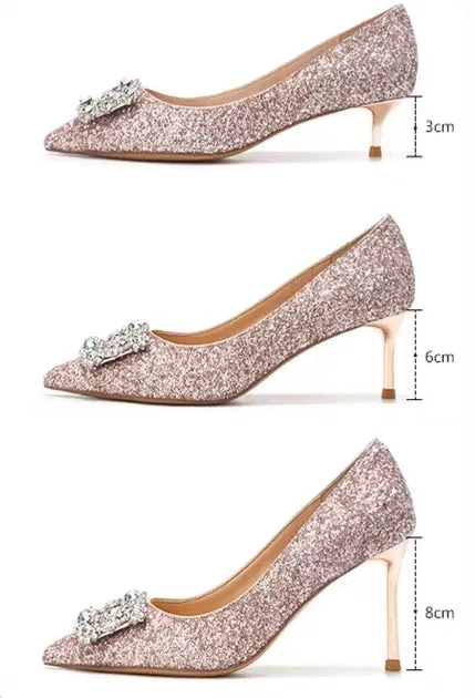 The Primrose Wedding Crystal Heels