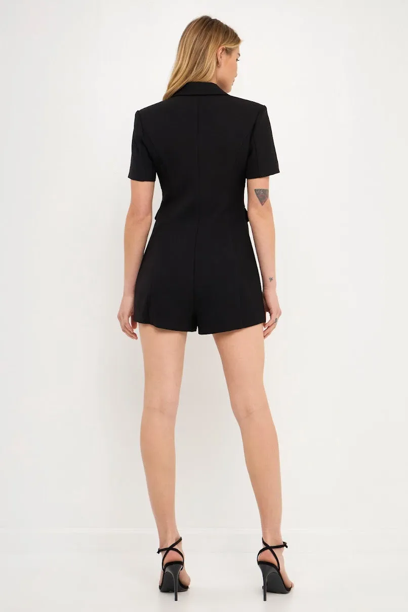 The ‘Short Sleeve Blazer Romper’