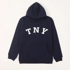 TNY Unisex Oversized Hoodie - Midnight Blue