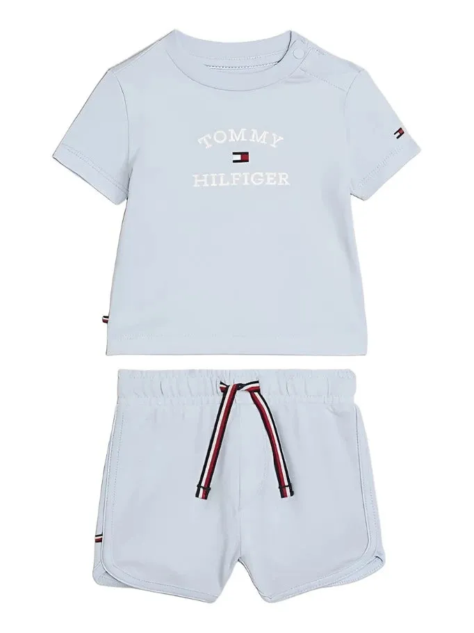 Tommy Hilfiger Logo Tee/Short Set Baby