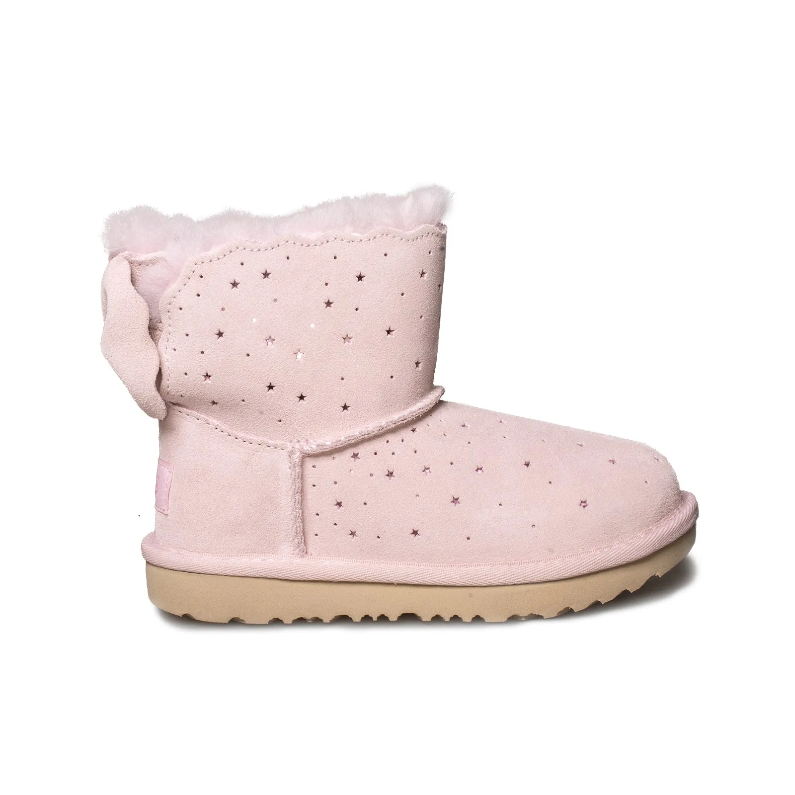 UGG Mini Bailey Bow II Starry Lite Seashell Pink Boot's - Toddler's