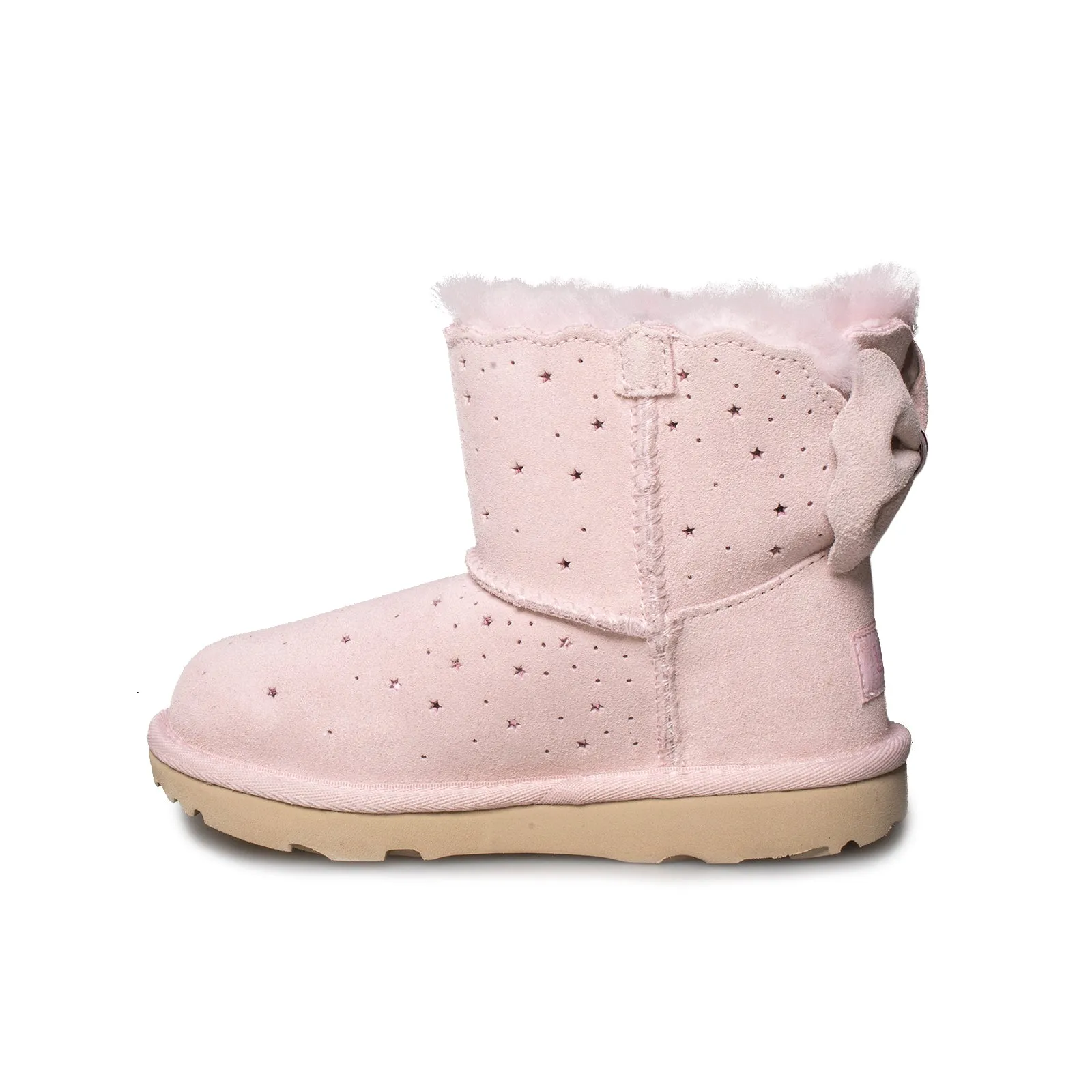 UGG Mini Bailey Bow II Starry Lite Seashell Pink Boot's - Toddler's