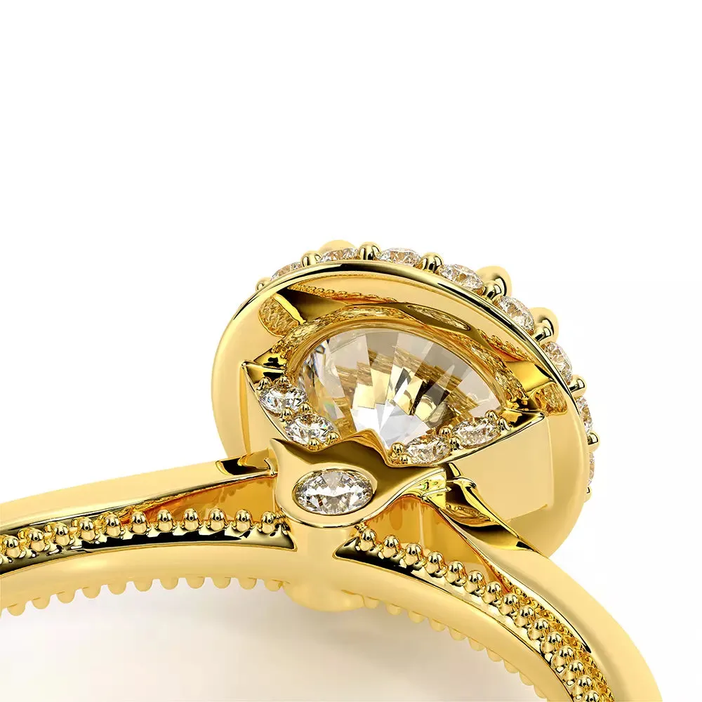 Verragio Renaissance 14k Gold Diamond Engagement Ring with Stardust Halo