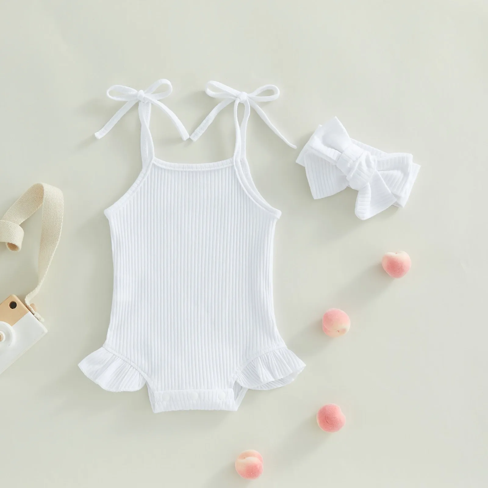 Versatile Baby Girls Knit Romper