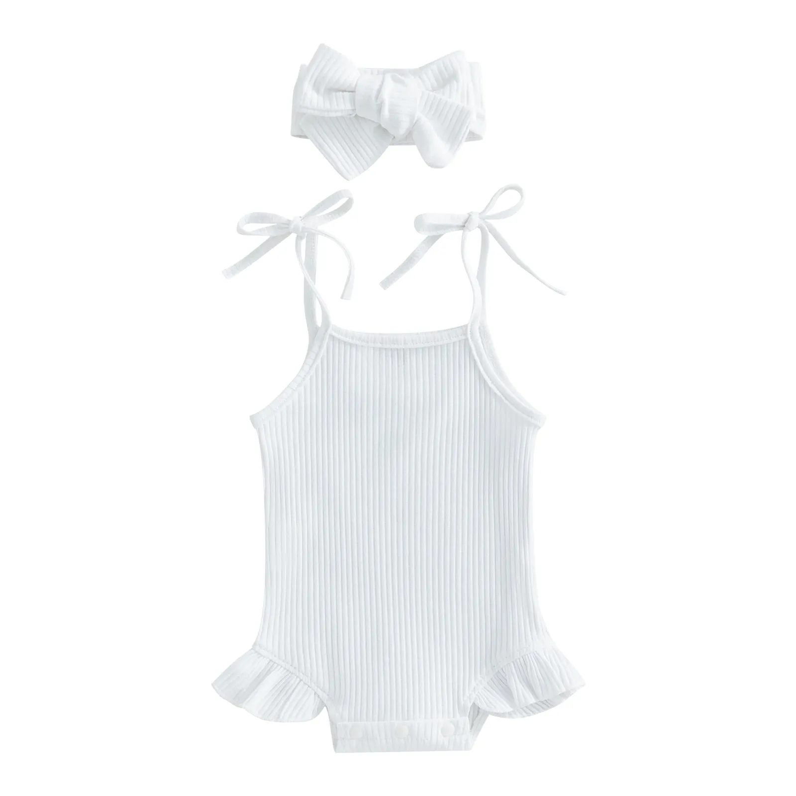 Versatile Baby Girls Knit Romper