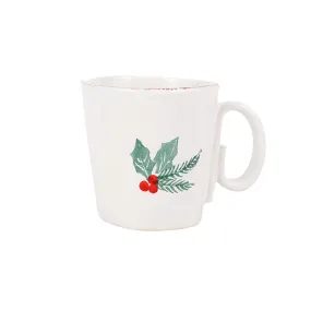 VIETRI Lastra Evergreen Holiday Mug