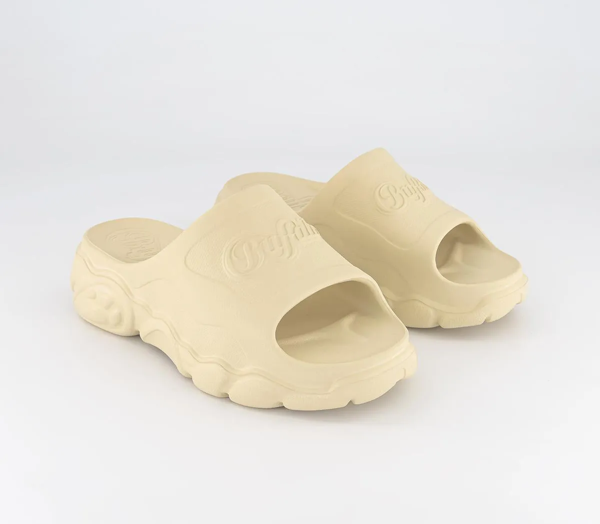 Womens Buffalo Cld Slides Cream