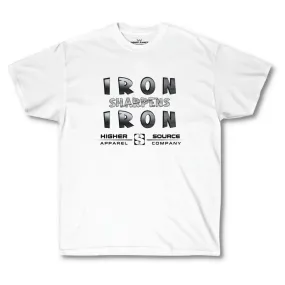 Women's Iron Sharpens Iron Oversized Tee - White / American Silver