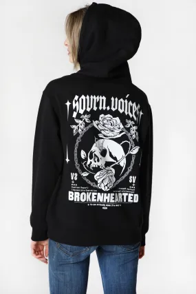 Womens Sovrn Voices Brokehearted Graphic Hoodie