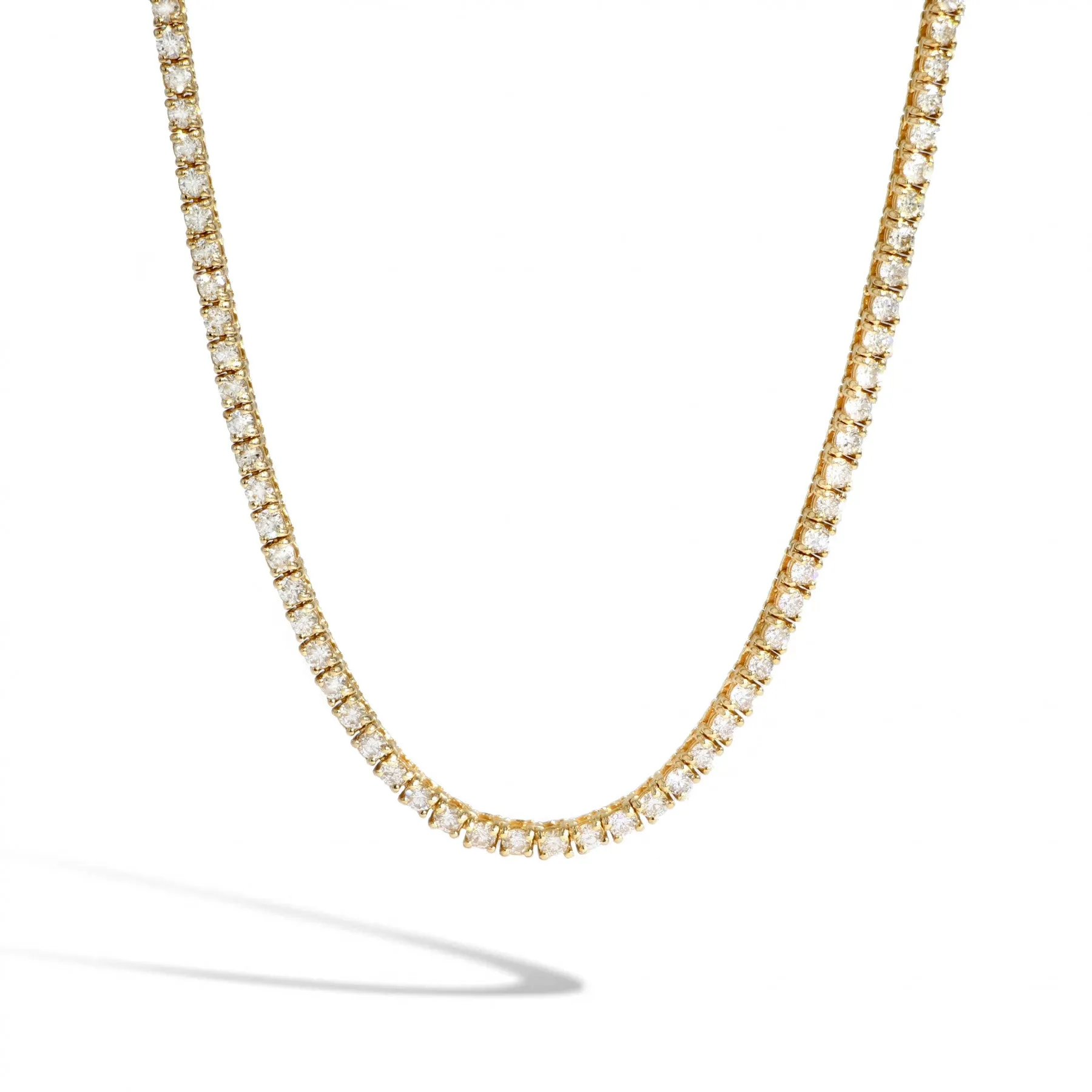 Yellow Gold Diamond Tennis Chain