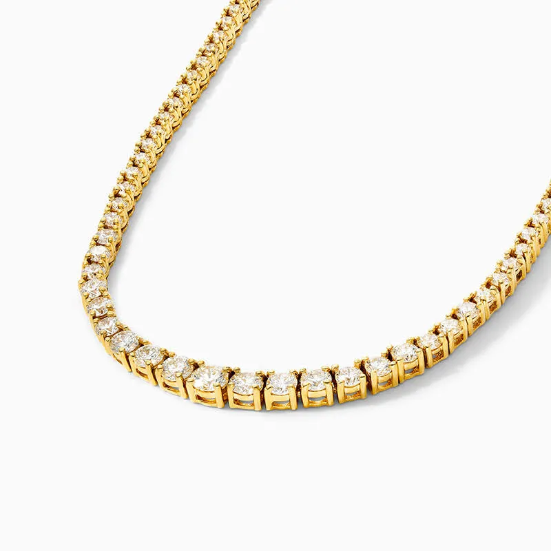 Yellow Gold Diamond Tennis Chain